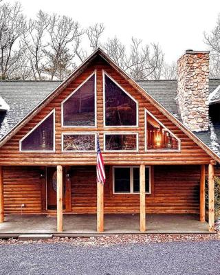 One of a Kind Rustic Log Cabin near Bryce Resort - Large Game Room - Fire Pit - Large Deck - BBQ