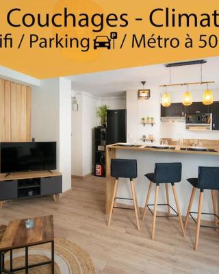 Fully equipped apartment with parking 6 beds