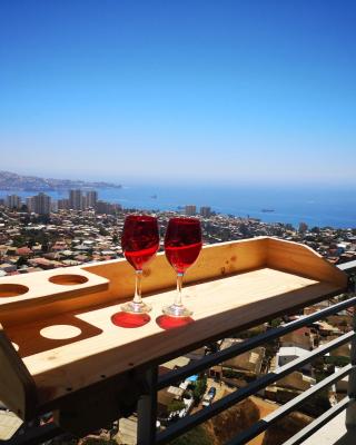 Depto Valparaíso con Vista al Mar y a la Bahía de Valparaíso