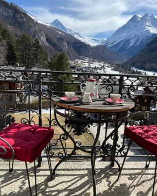 Heida, studio ensoleillé au village avec magnifique vue sur la Dent-Blanche