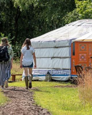 Gilfach Gower Farm Luxury Yurt with Hot Tub