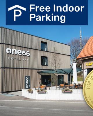 Hotel one66 (free parking garage)
