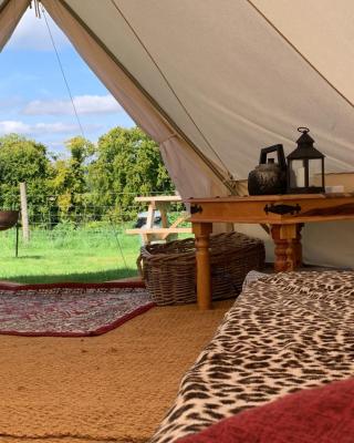 Home Farm Radnage Glamping Bell Tent 5, with Log Burner and Fire Pit