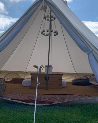 Home Farm Radnage Glamping Bell Tent 6, with Log Burner and Fire Pit