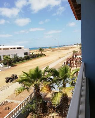 Adult only beachfront 2 bedroom apartment Santa Maria airport pick up, aircon, unlimited wifi ideal for remote working