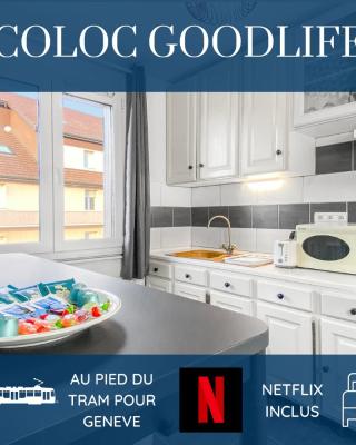 HOMEY Coloc goodLife - Colocation moderne - Chambres privées - Wifi et Netflix - Au pied du tram pour Genève