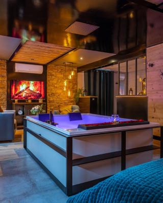 Love industrie & spa - Suite Romantique en Alsace - Terrasse et garage