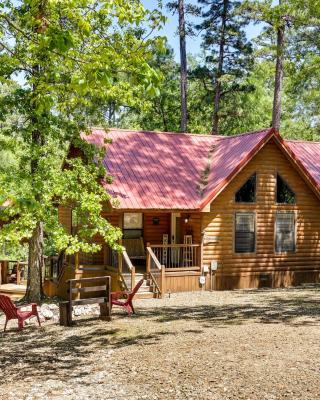 Broken Bow Rental Cabin with Outdoor Fireplace and Bar