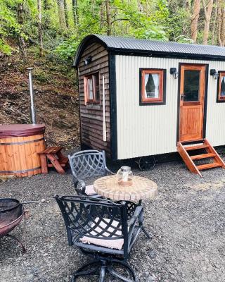 Romantic Shepherd Hut with Optional Hot Tub in Snowdonia