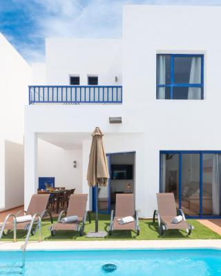 Luxury 3-bedroom villa with private pool in Marina Rubicon, Playa Blanca, Lanzarote