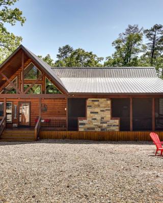 Broken Bow Cabin with Hot Tub and Outdoor Fireplace!