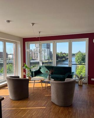 Penthouse-Wohnung mit Flussblick