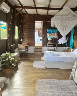 Bungalow avec vue dans lieu calme