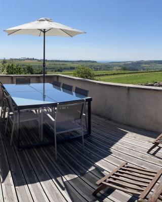 Le Cocon et le panorama des Hautes-Côtes