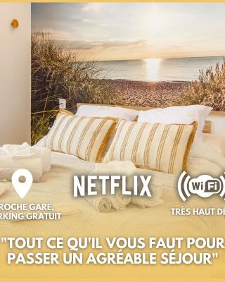 Soleil d'Été - Netflix & Wifi - Balcon - Climatisation - Parking Gratuit - check-in 24H24 - Emplacement Vélos - GoodMarning
