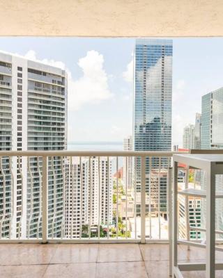 Brickell Center w/City & Bay View + FREE Parking!