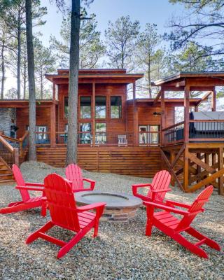 Sleek Cabin with Hot Tub 11 Mi to Broken Bow Lake!