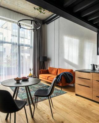 Stylish loft with terrace Paupys, Old town