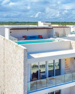 Tortuga Azul Private Terrace Rooftop Pool W BBQ Beach Access 11 Pools Free Beach Club