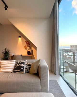 MOLO roof - stylish penthouse with marina view Blankenberge within walking distance from the sea - 15 km from Bruges