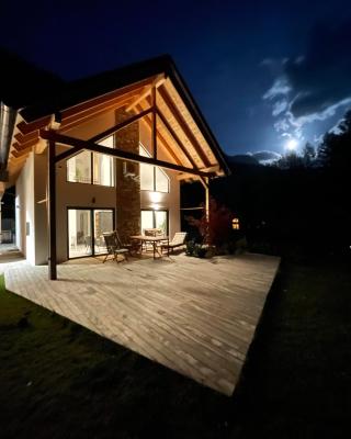 Alpine Wooden Villa with a View