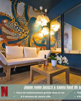 JapanRoom Jacuzzi&Sauna Haut de gamme parking free