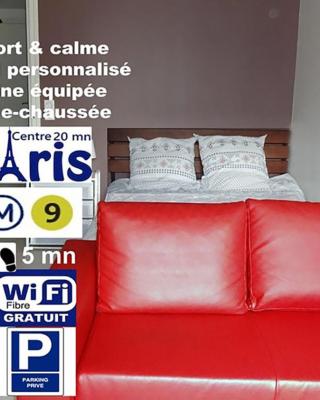 Feel At Home Paris-Montreuil 500m Metro parking privé gratuit