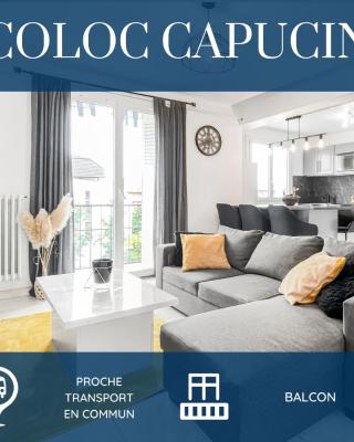 COLOC CAPUCIN - Belle colocation avec 3 chambres indépendantes / Balcon privé / Parking collectif / Wifi gratuit