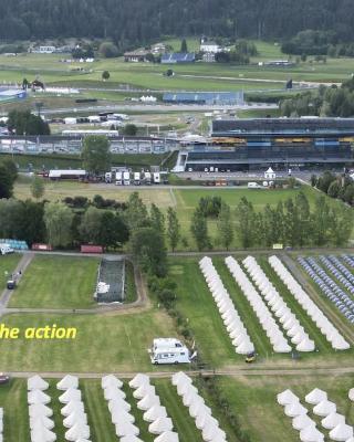 GrandPrixCamp, closest to the Red Bull Ring, up to 4 guests in a tent