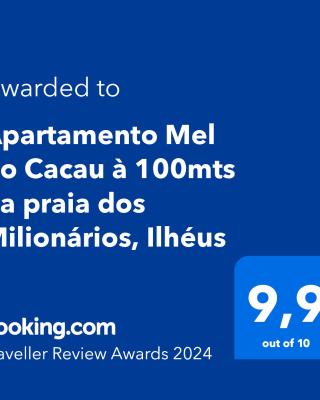 Apartamento Mel do Cacau à 100mts da praia dos Milionários, Ilhéus