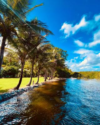 Tranquil holiday home on the water’s edge.