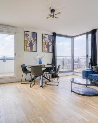 Grand appartement avec belle vue Paris