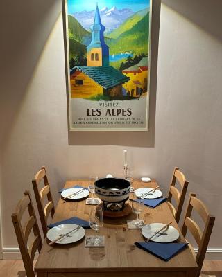 Central flat in Villars sur Ollon, Gamat, for 4 with two double beds
