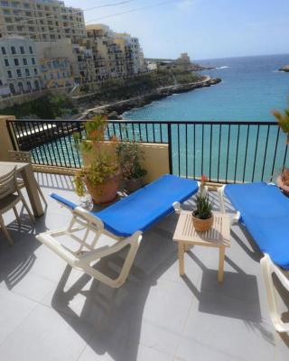 Seafront duplex Penthouse with Terrace overlooking Xlendi Bay