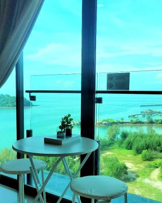 PD Seaview Sunset Cozy Staycation With Pool & Netflix, Private Unit, FIXED PRICE NO EXTRA FEE
