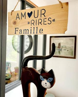 l'amour, le rire et la famille