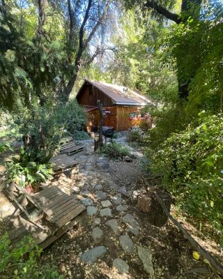 Cabaña alpina en plena cordillera con acceso a Río