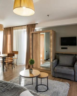 Super Stylish and cozy 2 bedroom 4or6 people Apartment in key location in Marshall Gudauri Project Ski Resort