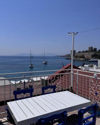 White and Blue Bodrum