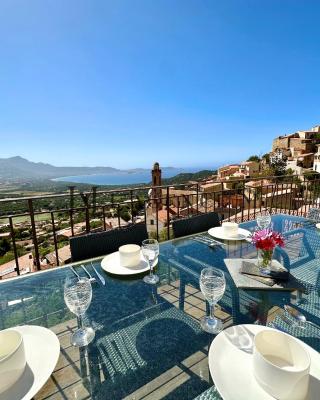 Maison golf de calvi couchers de soleil vue mer LUMIO