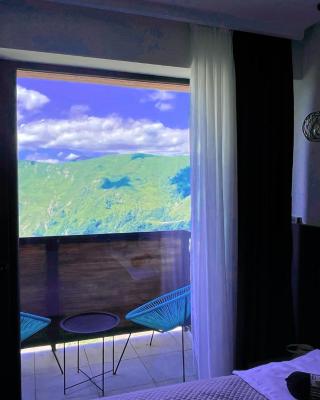 Luxury hotel room with amazing views