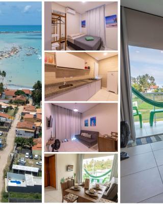 Flats Mar'Bella A melhor Localização com Varanda, Cozinha, Estacionamento e Home Office a 100M praia Barra Grande/Maragogi