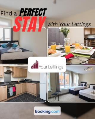Luxury 6 Bedroom Contractor House By Your Lettings Short Lets & Serviced Accommodation Peterborough With Free WiFi