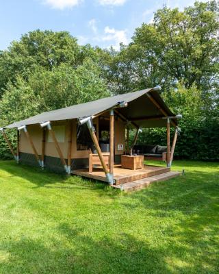 Safari tent 1 op Wellness Camping en B&B Stoltenborg