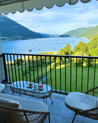 Apartment am Ossiacher See mit Seeblick
