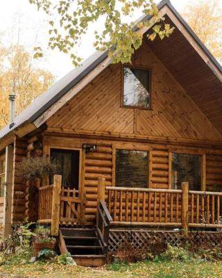 Beautiful Alaskan Log Cabin on Wooded Lot