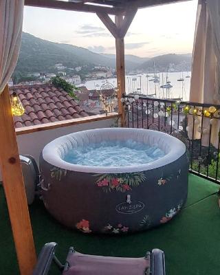 Panoramic view with jacuzzi