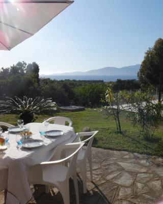 Corsicadream Barbicaja, superbe appartement dans villa, vue panoramique mer, piscine, proche Porticcio