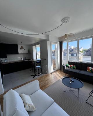 Charmant appartement t3 avec balcon, centre-ville