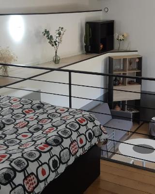 Petit loft face rivière